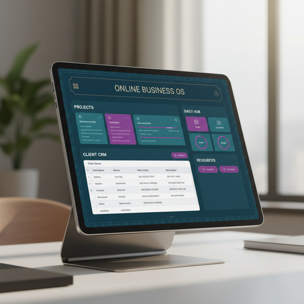Notion database template